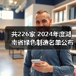 共226家 2024年度湖南省绿色制造名单公布(图1) 共226家 2024年度湖南省绿色制造名单公布(图1)