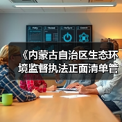 《内蒙古自治区生态环境监督执法正面清单管理制度》征求意见（图4）