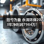 扭亏为盈 永清环保2023年净利润7984万！（图3）