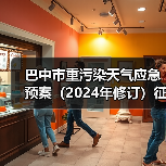 巴中市重污染天气应急预案(2024年修订)征求意见 巴中市重污染天气应急预案(2024年修订)征求意见