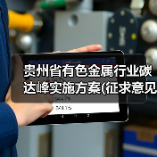 贵州省有色金属行业碳达峰实施方案(征求意见稿)(图1) 贵州省有色金属行业碳达峰实施方案(征求意见稿)(图1)