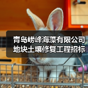 青岛崂峰海藻有限公司地块土壤修复工程招标!(图1) 青岛崂峰海藻有限公司地块土壤修复工程招标!(图1)