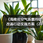 《海南省空气质量持续改善行动实施方案（2024—2025年）》印发！（图1）