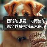 国际能源署：可再生能源全球装机增量未来五年有望翻番