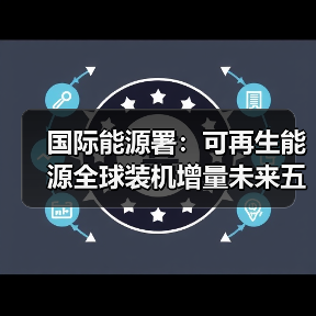 国际能源署：可再生能源全球装机增量未来五年有望翻番