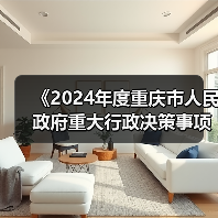 《2024年度重庆市人民政府重大行政决策事项目录》公布!(图2) 《2024年度重庆市人民政府重大行政决策事项目录》公布!(图2)