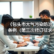《包头市大气污染防治条例(第三次修订征求意见稿)》公开征求意见(图3) 《包头市大气污染防治条例(第三次修订征求意见稿)》公开征求意见(图3)