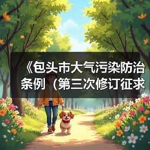 《包头市大气污染防治条例(第三次修订征求意见稿)》公开征求意见(图4) 《包头市大气污染防治条例(第三次修订征求意见稿)》公开征求意见(图4)