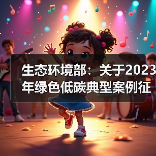 生态环境部:关于2023年绿色低碳典型案例征集活动获选名单的公示(图1) 生态环境部:关于2023年绿色低碳典型案例征集活动获选名单的公示(图1)