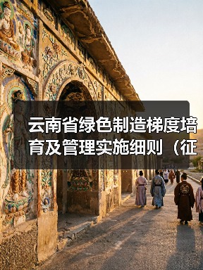 云南省绿色制造梯度培育及管理实施细则(征求意见稿)发布(图4) 云南省绿色制造梯度培育及管理实施细则(征求意见稿)发布(图4)