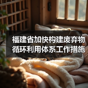 福建省加快构建废弃物循环利用体系工作措施发布！（图1）