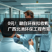 0元！潮白环保拟收购广西北清环保工程有限公司60%股权（图2）