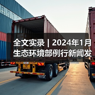 全文实录 | 2024年1月生态环境部例行新闻发布会（图2）
