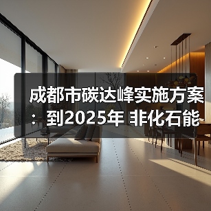 成都市碳达峰实施方案:到2025年 非化石能源消费比重提升至42%左右(图2) 成都市碳达峰实施方案:到2025年 非化石能源消费比重提升至42%左右(图2)