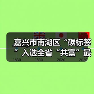 嘉兴市南湖区“碳标签”入选全省“共富”最佳实践