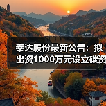 泰达股份最新公告:拟出资1000万元设立碳资产管理公司(图3) 泰达股份最新公告:拟出资1000万元设立碳资产管理公司(图3)