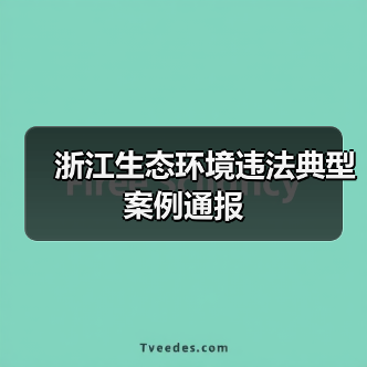 浙江生态环境违法典型案例通报(图4) 浙江生态环境违法典型案例通报(图4)