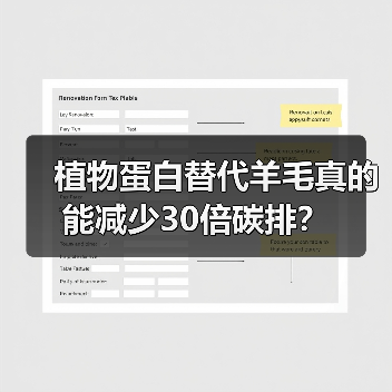 植物蛋白替代羊毛真的能减少30倍碳排?(图1) 植物蛋白替代羊毛真的能减少30倍碳排?(图1)