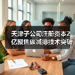 天津子公司注册资本2亿聚焦碳减排技术突破(图4) 天津子公司注册资本2亿聚焦碳减排技术突破(图4)
