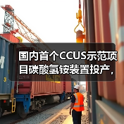 国内首个CCUS示范项目碳酸氢铵装置投产，环保效益显著（图2）