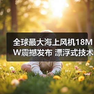 全球最大海上风机18MW震撼发布 漂浮式技术引领行业革新(图1) 全球最大海上风机18MW震撼发布 漂浮式技术引领行业革新(图1)