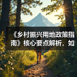 《乡村振兴用地政策指南》核心要点解析，如何助力乡村发展？（图3）
