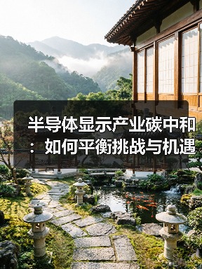 半导体显示产业碳中和:如何平衡挑战与机遇?(图1) 半导体显示产业碳中和:如何平衡挑战与机遇?(图1)