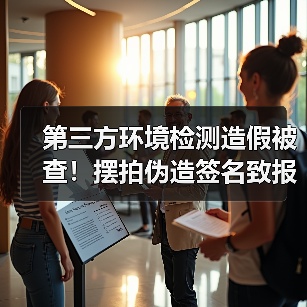 第三方环境检测造假被查！摆拍伪造签名致报告失实（图3）