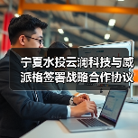 宁夏水投云澜科技与威派格签署战略合作协议(图2) 宁夏水投云澜科技与威派格签署战略合作协议(图2)