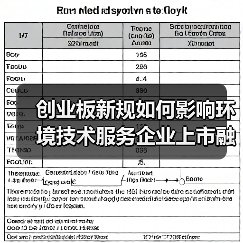 创业板新规如何影响环境技术服务企业上市融资?(图3) 创业板新规如何影响环境技术服务企业上市融资?(图3)