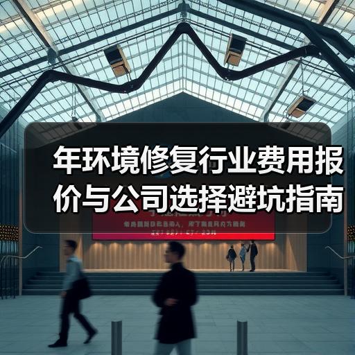 年环境修复行业费用报价与公司选择避坑指南