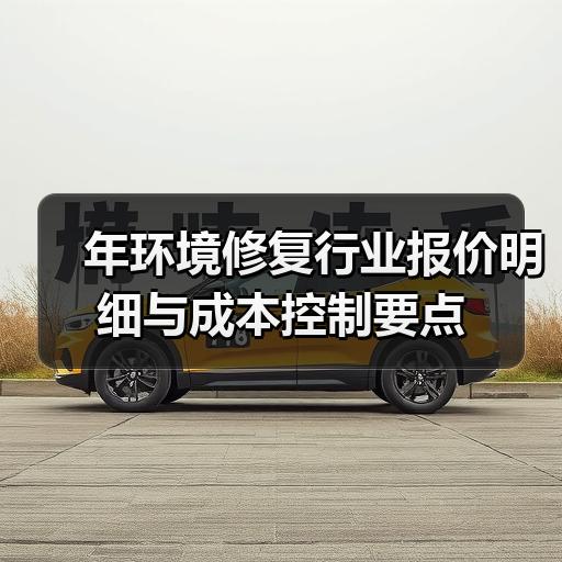 年环境修复行业报价明细与成本控制要点