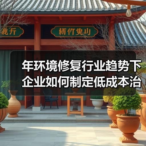年环境修复行业趋势下企业如何制定低成本治理方案