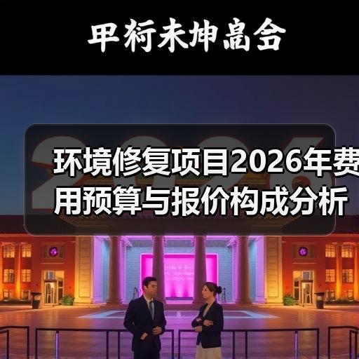 环境修复项目2026年费用预算与报价构成分析