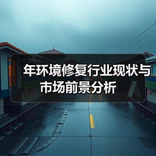 年环境修复行业现状与市场前景分析